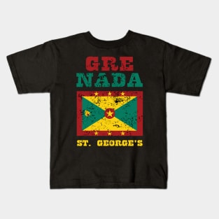 Flag of Grenada Kids T-Shirt